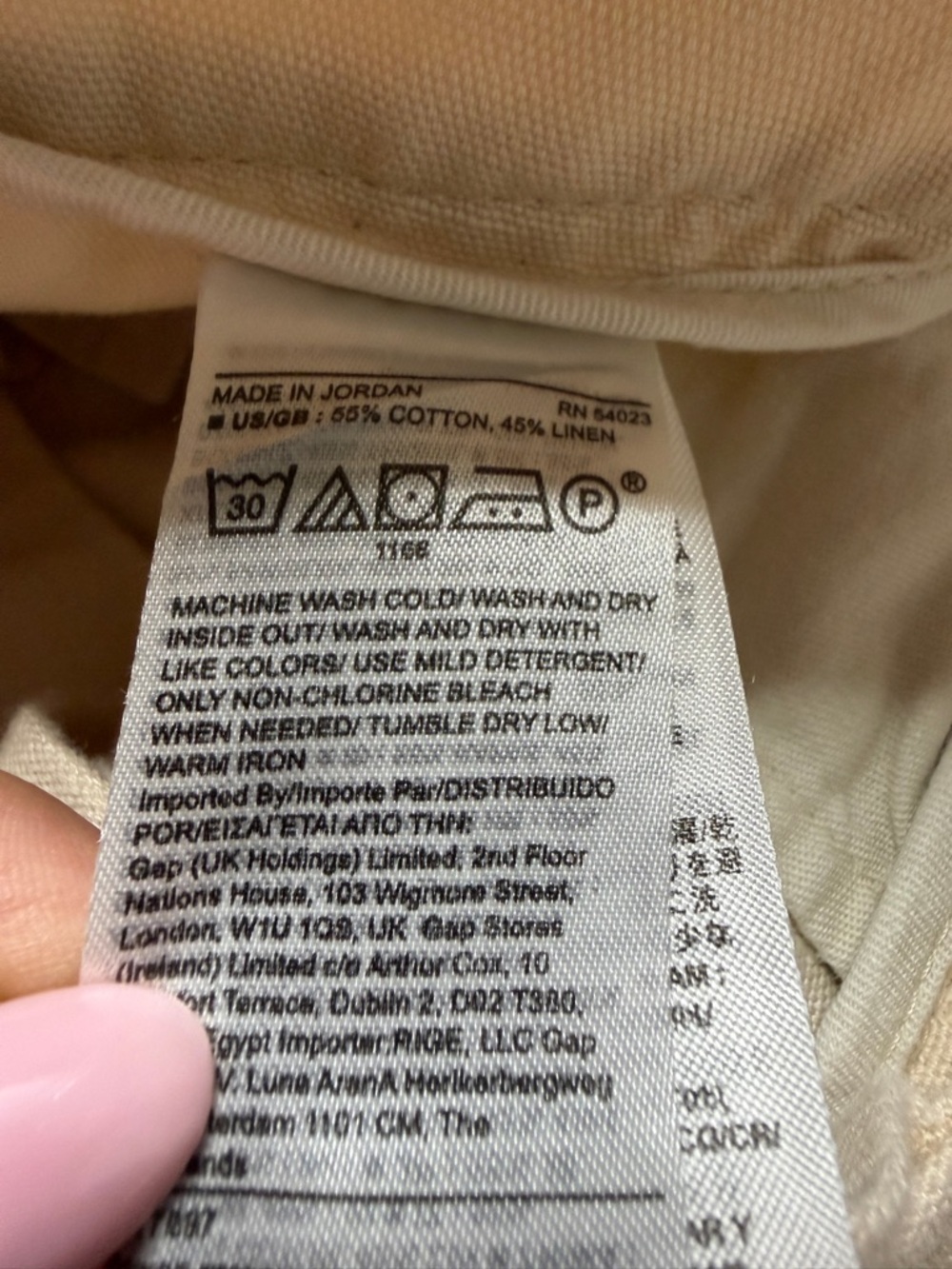 Banana Republic Linen Blend Safari Light Beige Shorts 8 Summer Side Buckles - Picture 12 of 12